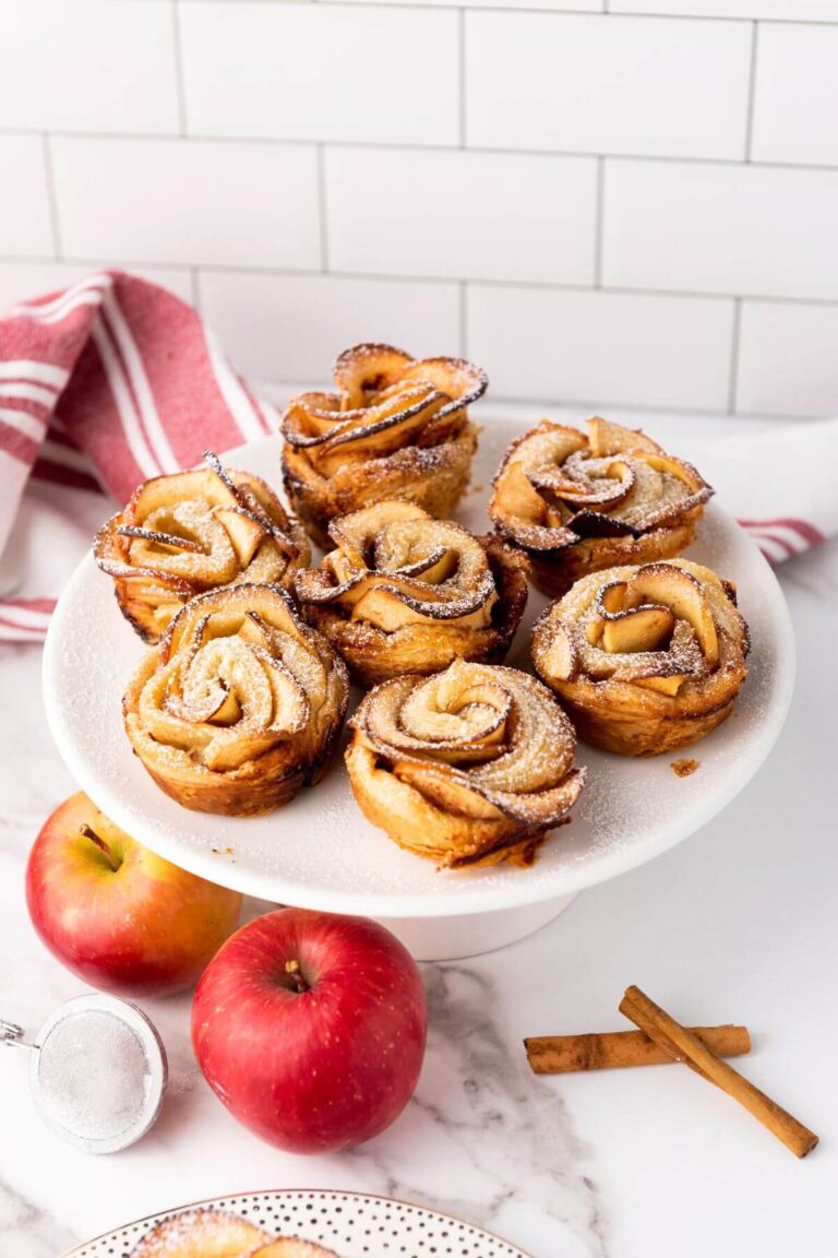 Puff Pastry Apple Roses