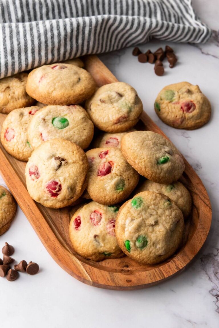 Christmas M&M Cookies