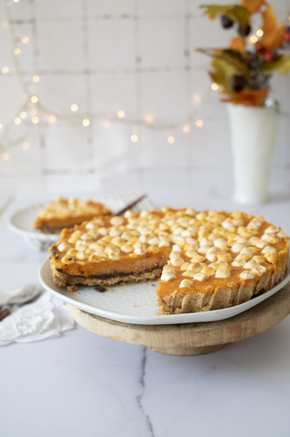 Sweet Potato Pie with Marshmallows