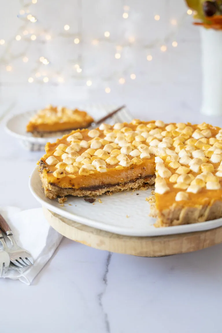 Sweet Potato Pie with Marshmallows