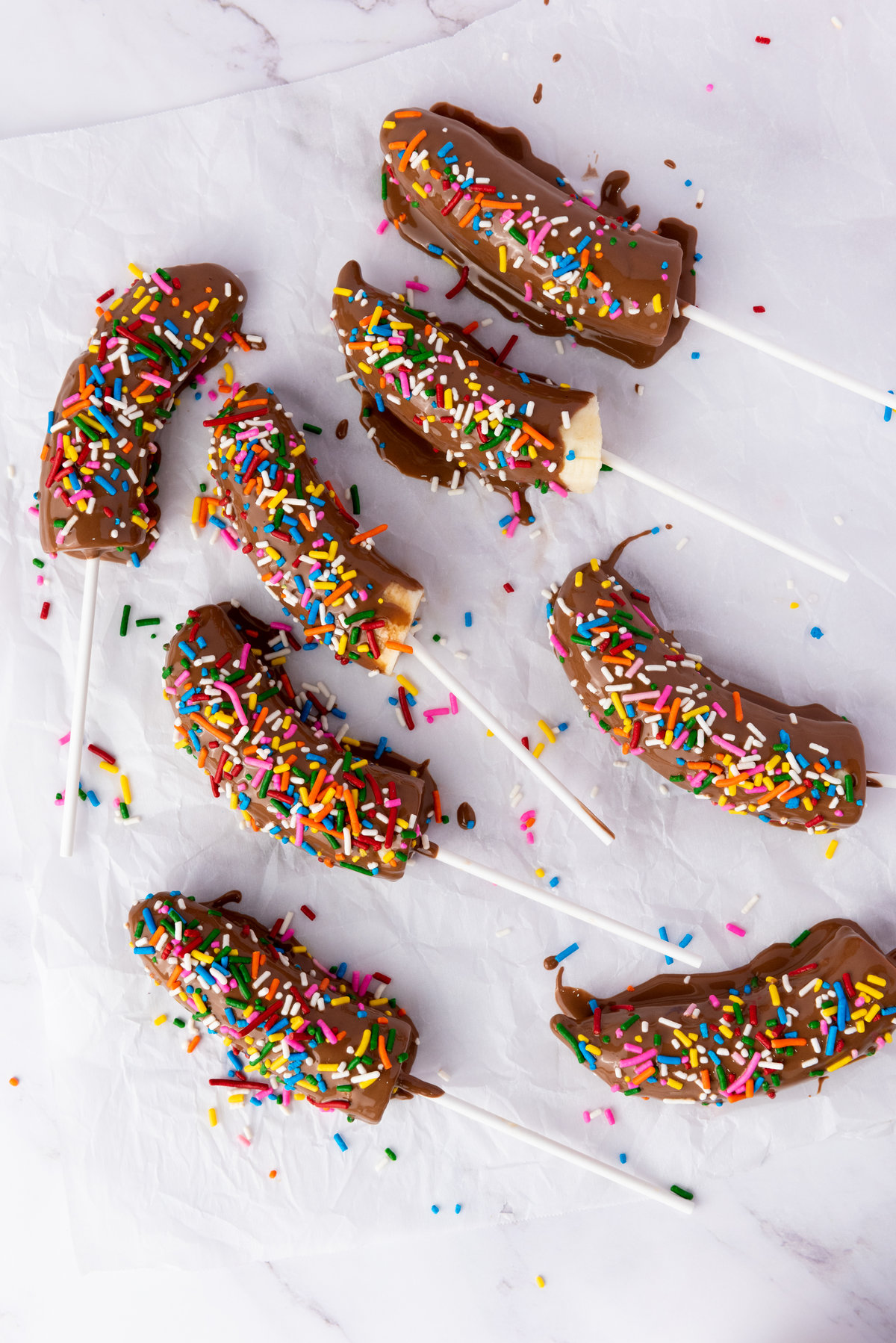 Chocolate-Covered Banana Pops