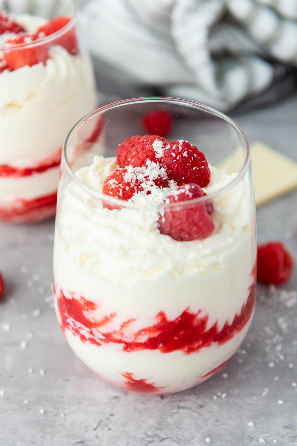 White Chocolate Raspberry Mousse