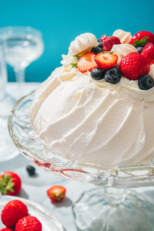 Pavlova With Berries and Cream