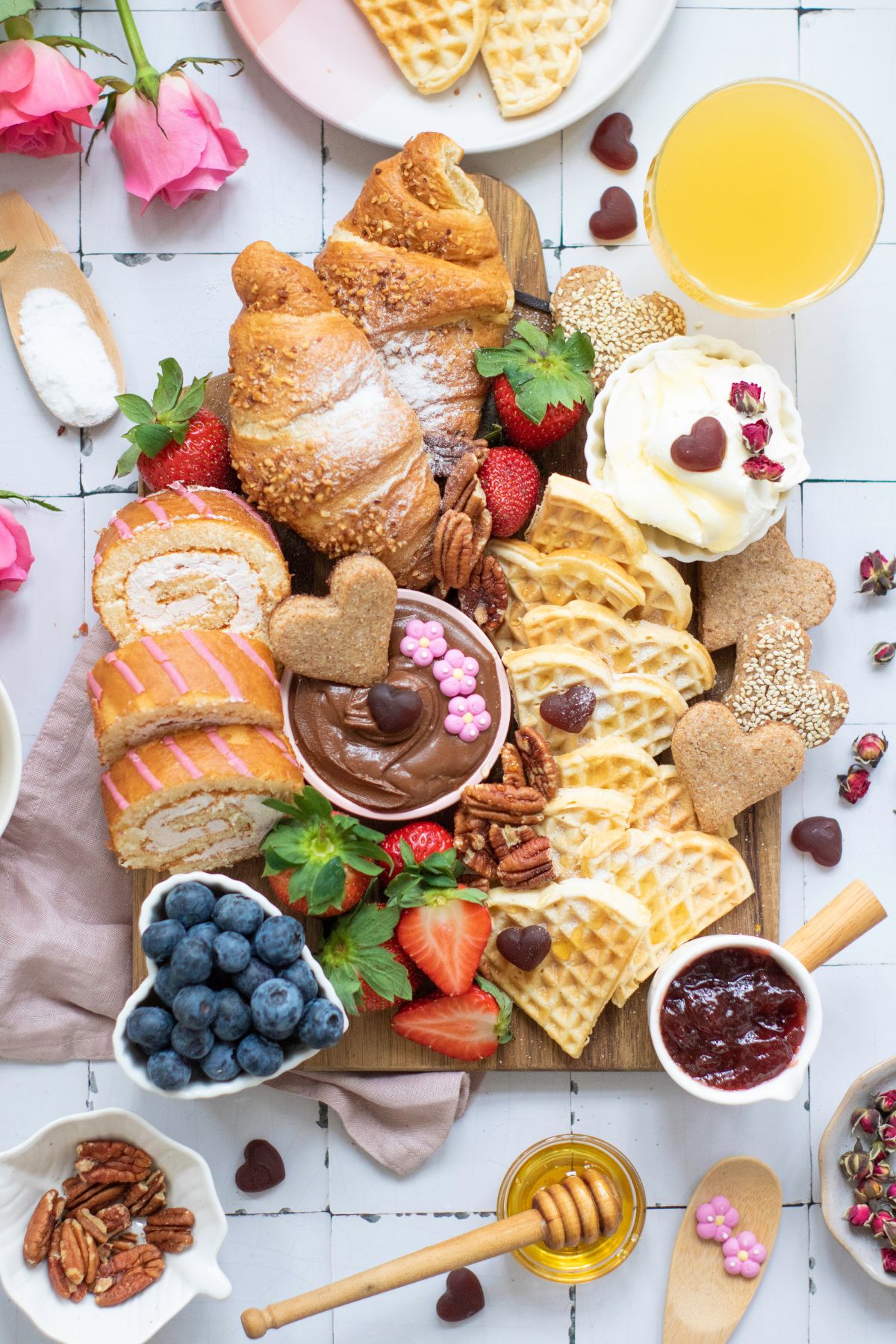 Valentine’s Day Breakfast Board
