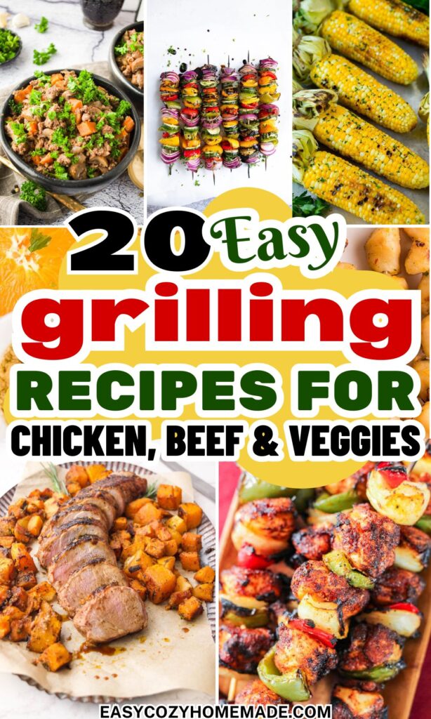 Roundup image for Easy Grilling Recipes for Chicken, Beef & Veggies
