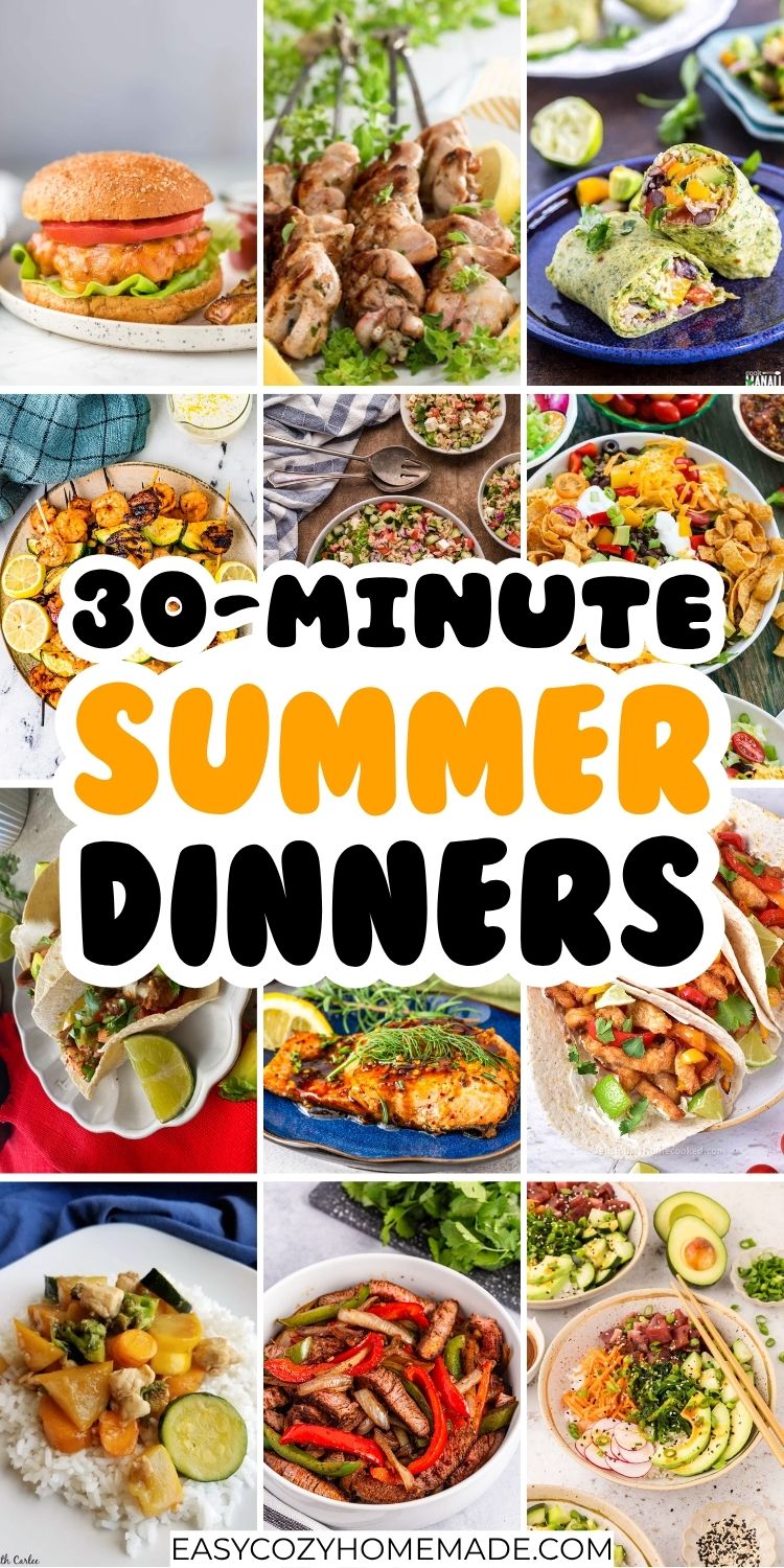 Easy 30-Minute Summer Dinner Recipes (No Oven Required)