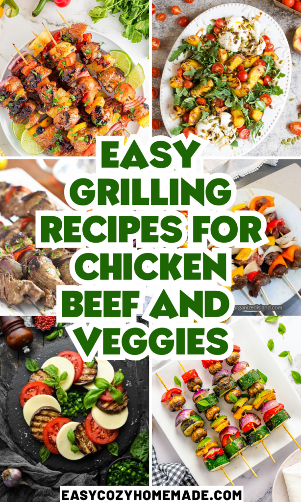 Roundup image for Easy Grilling Recipes for Chicken, Beef & Veggies
