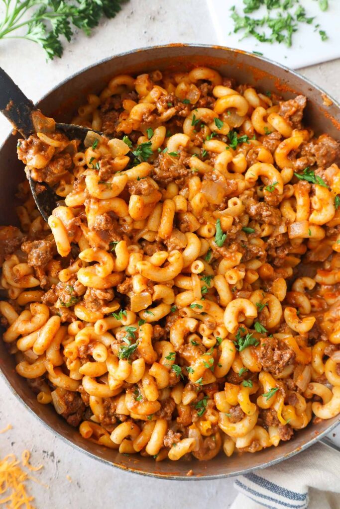 Easy 30-minute ground beef pasta recipe