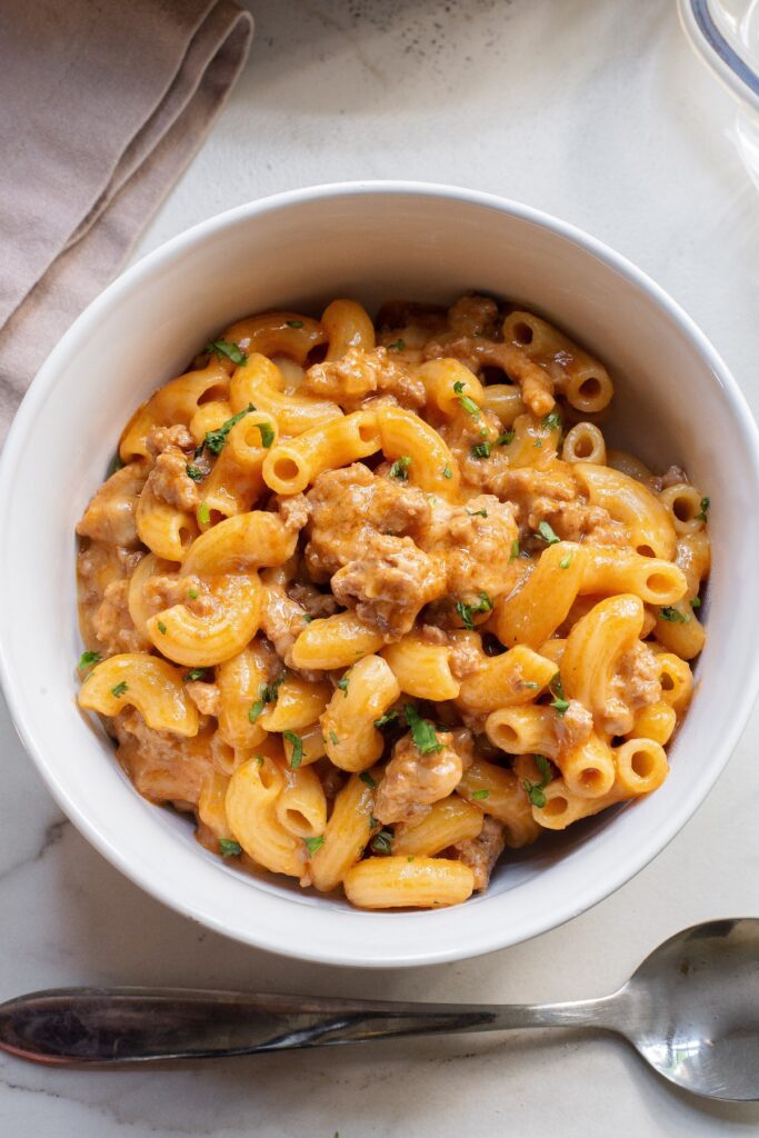 Easy 30-minute ground beef pasta recipe