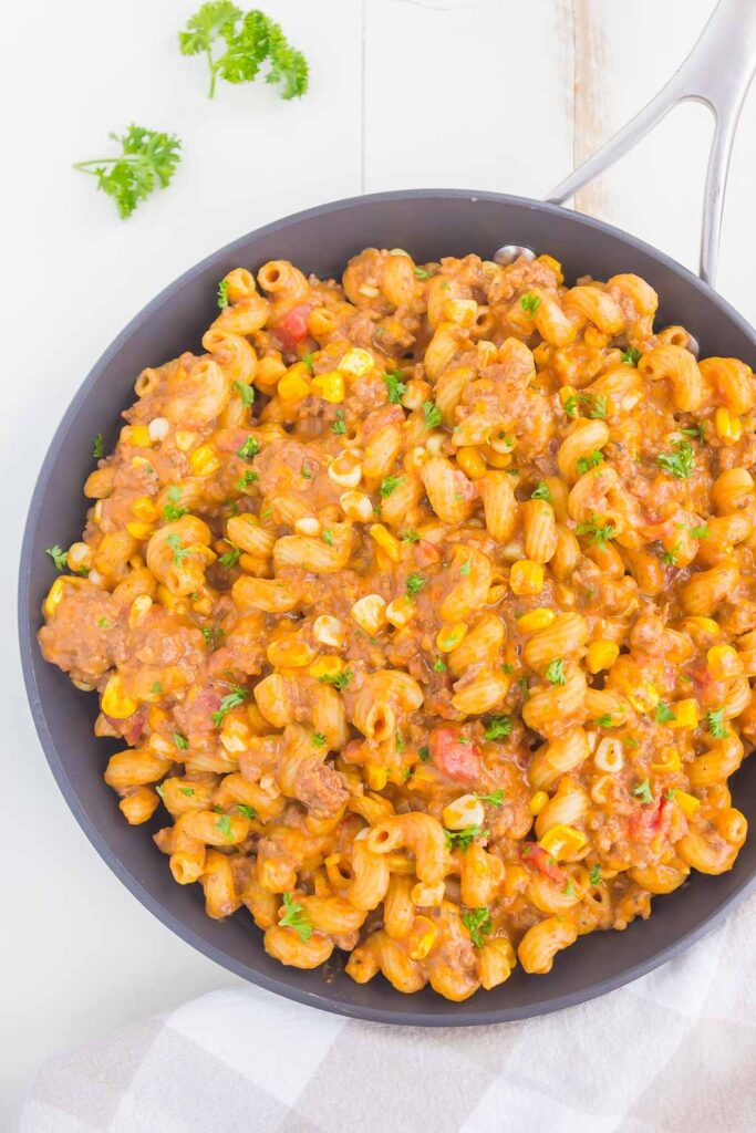 Easy 30-minute ground beef pasta recipe