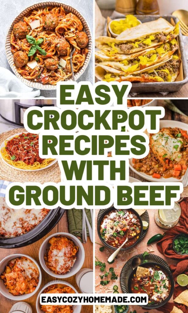 Roundup image for Easy Crockpot Recipes With Ground Beef

