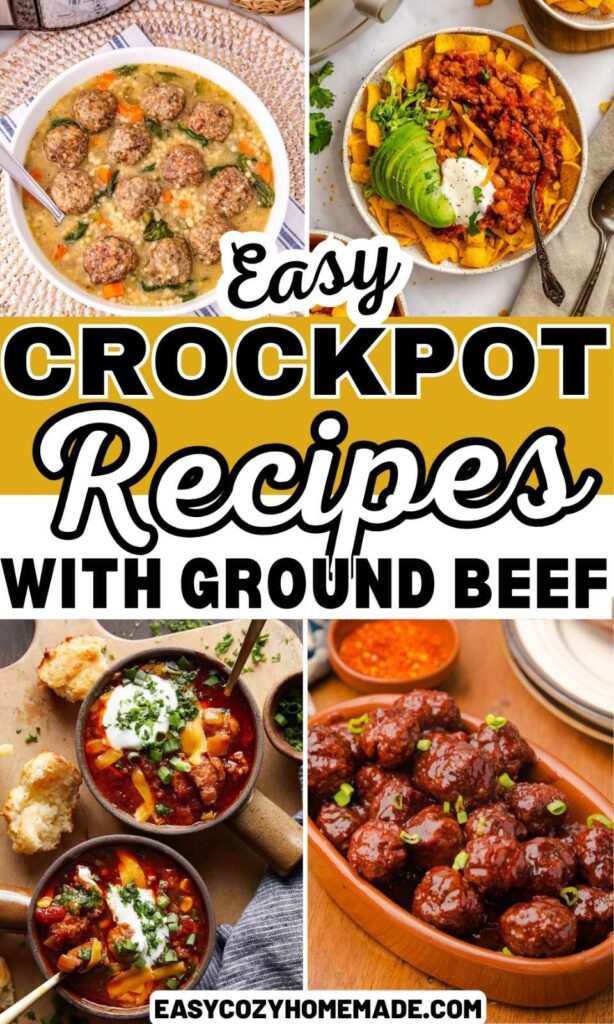 Roundup image for Easy Crockpot Recipes With Ground Beef

