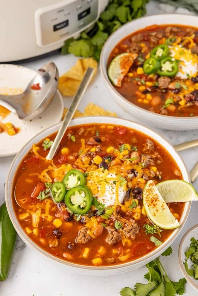 Roundup image for Fall Crockpot Soups for Busy Weeknights
