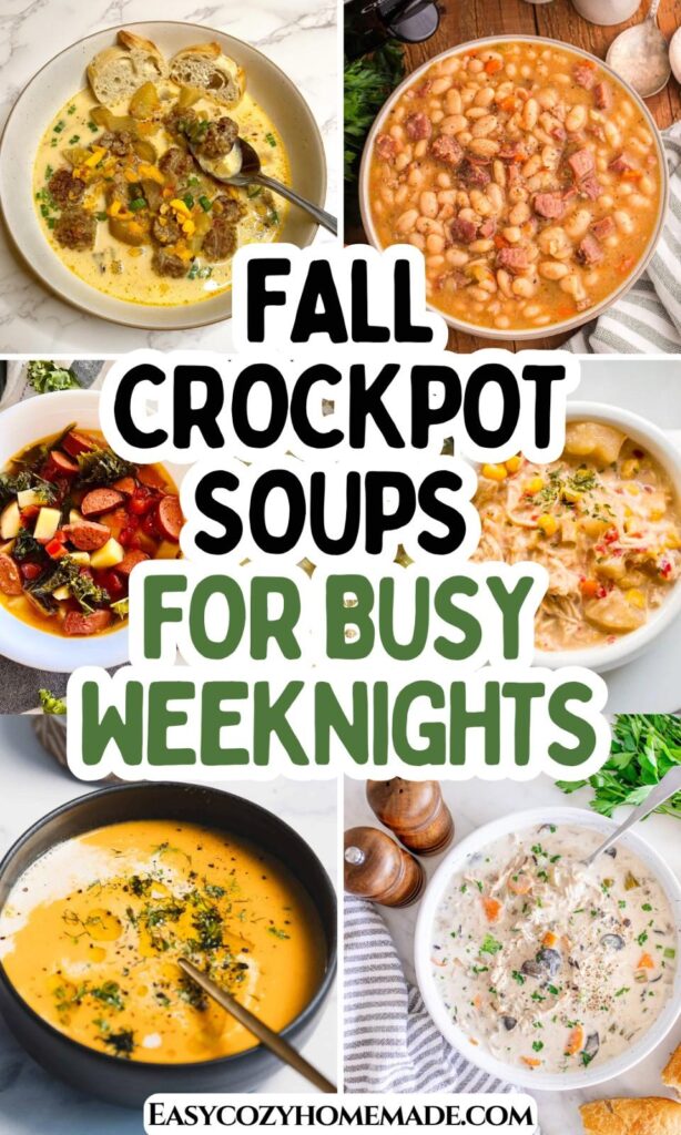 Roundup image for Fall Crockpot Soups for Busy Weeknights
