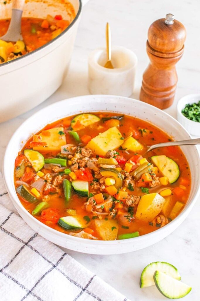 Roundup image for Cozy Fall Soup Recipes Using Seasonal Produce
