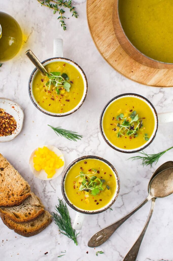 Roundup image for Cozy Fall Soup Recipes Using Seasonal Produce

