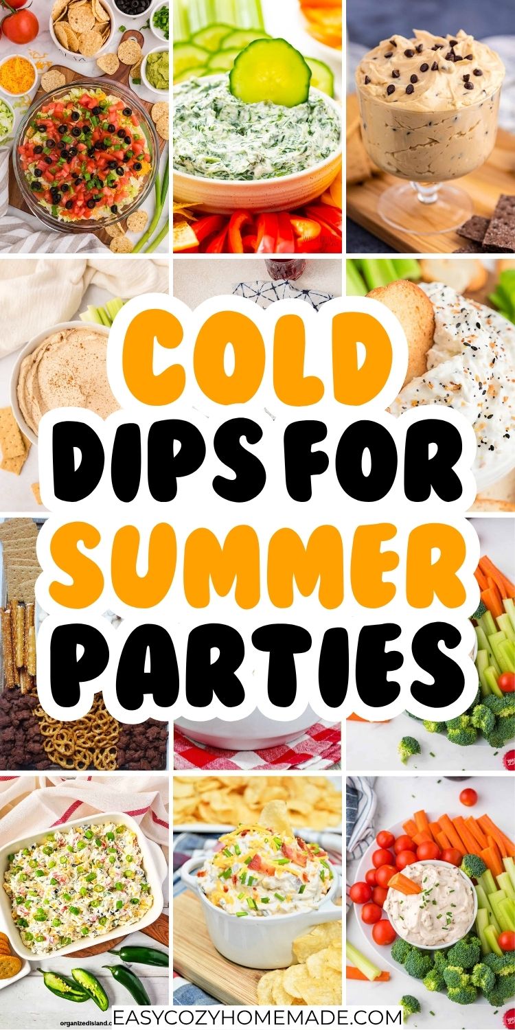 Cold Dips for Summer Parties (No Cooking Needed)