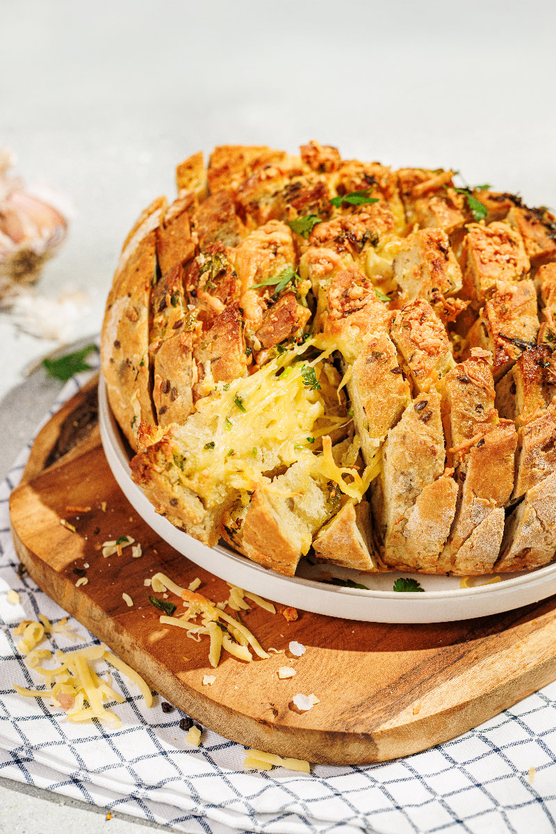 Cheesy Pull Apart Garlic Bread