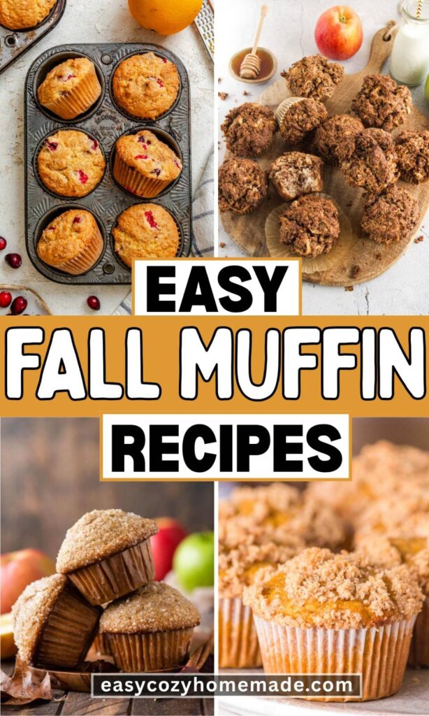 Roundup image for Easy Fall Muffin Recipes
